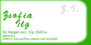 zsofia ilg business card